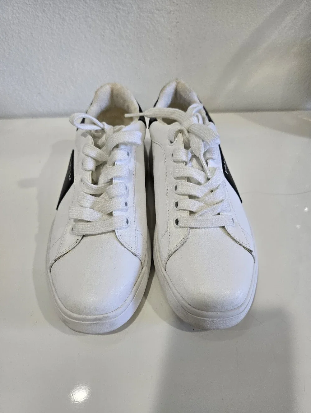 kate spade White Sneakers with Black Side Star